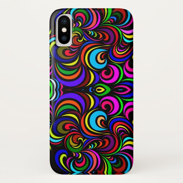 Coques Case-Mate iPhone Motif abstrait coloré (Dos)