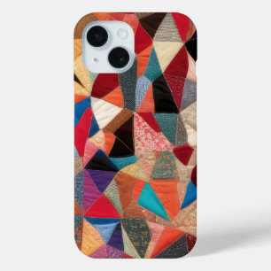 Coque Pour iPhone 15 Motif Abstrait Crazy Quilt