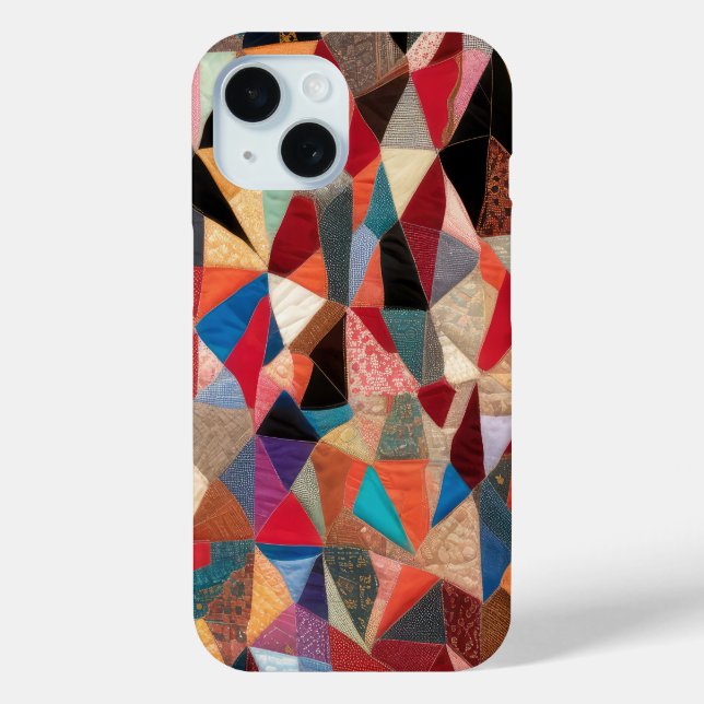 Coques Case-Mate iPhone Motif Abstrait Crazy Quilt (Verso)
