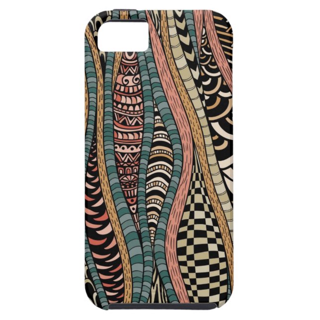 Coques Case-Mate iPhone Motif abstrait dans le style ethnique (Dos)