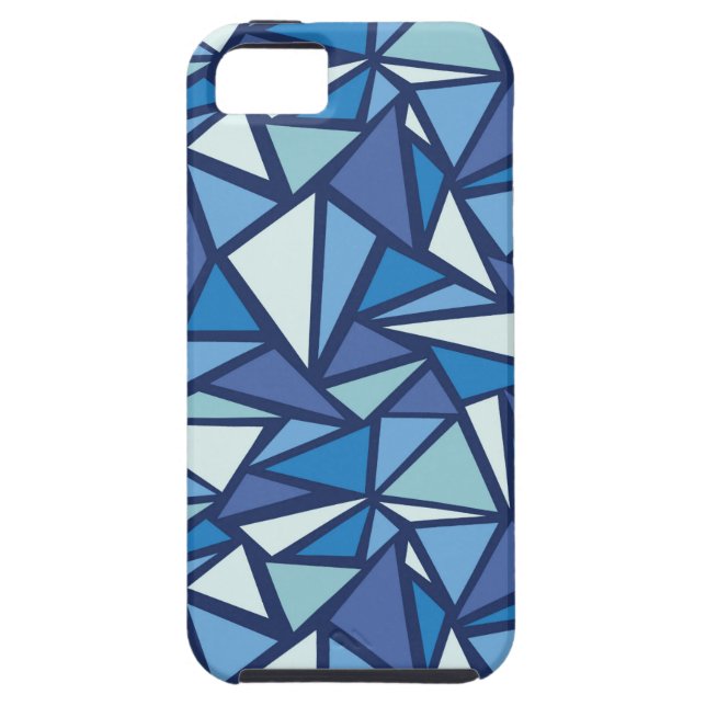 Coques Case-Mate iPhone Motif Abstrait de glace bleue (Dos)