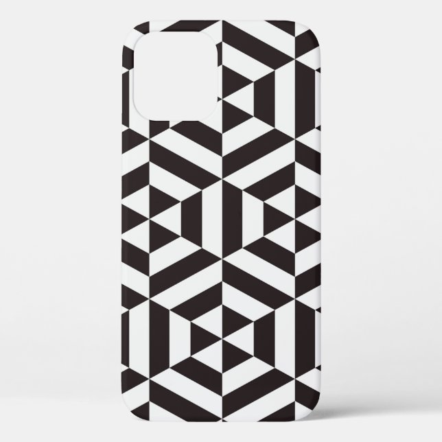 Coques Case-Mate iPhone motif Abstrait de pat transparent hexagone géométr (Verso)