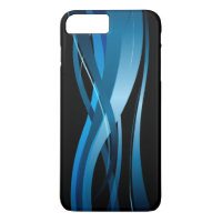 Motif Abstrait moderne Blue Wave