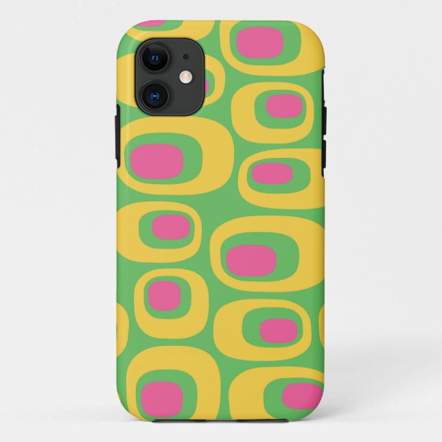 Coques Case-Mate iPhone Motif Abstrait moderne du milieu du siècle (Dos)