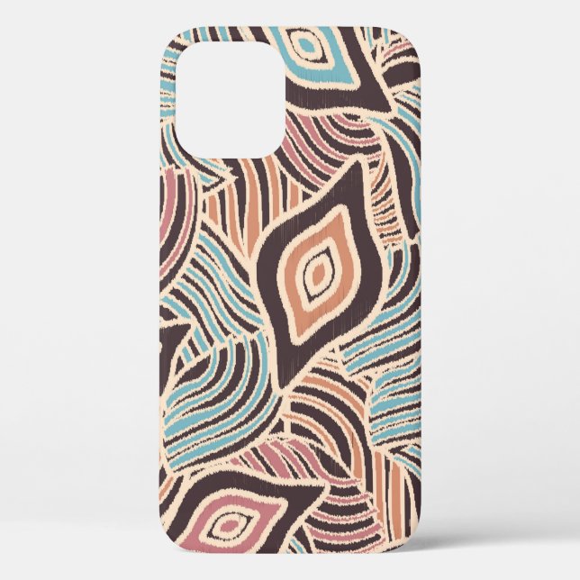 Coques Case-Mate iPhone Motif abstrait sans couture avec l'image de géomet (Verso)