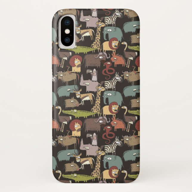 Coques Case-Mate iPhone Motif africain d'animaux (Dos)