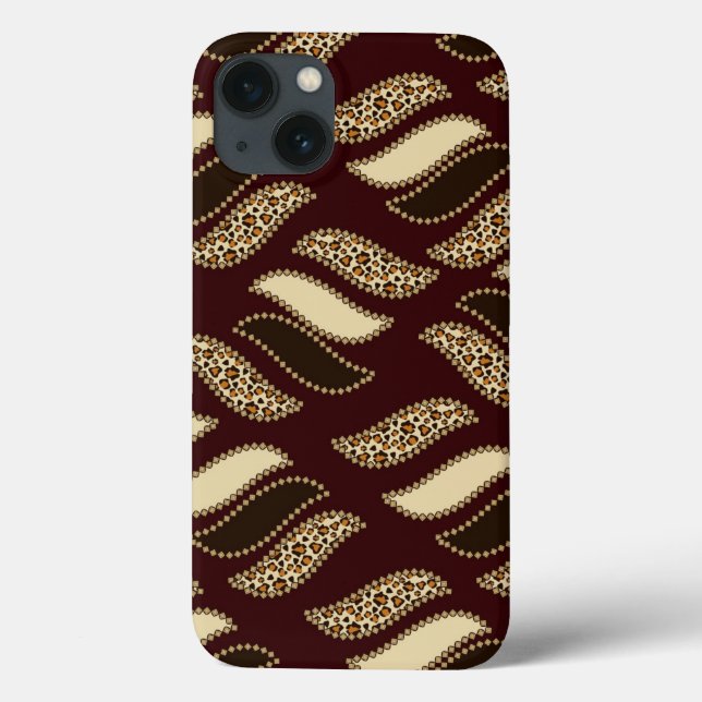 Coques Case-Mate iPhone Motif africain de la peau de guépard (Verso)