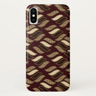 Coque iPhone X Motif africain de peau de guépard