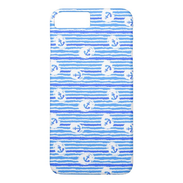 Coques Case-Mate iPhone Motif Ancre d'aquarelle 1 (Dos)