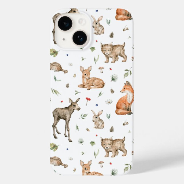 Coques Case-Mate iPhone Motif animal de bois mou (Verso)