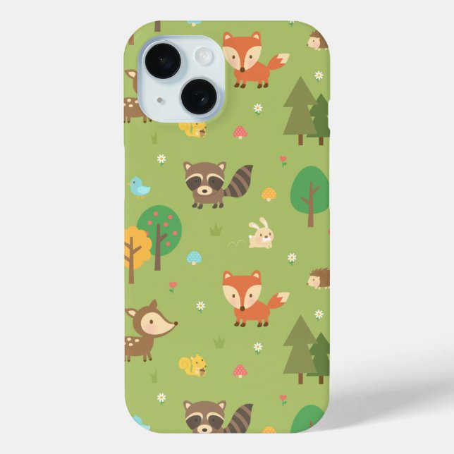 Coques Case-Mate iPhone Motif animal de la forêt mite (Verso)