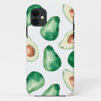 Motif Aquarelle Avocado