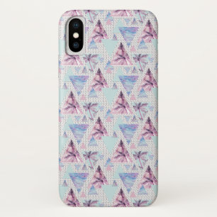 Etui iPhone Case-Mate Motif Aquarelle rose et bleu palmier