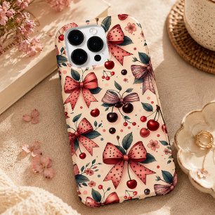 Coque Pour Pour iPhone 14 Pro Max motif arc et cerise