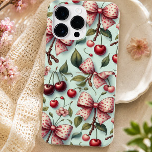 Coque Pour Pour iPhone 14 Pro Max motif arc et cerise