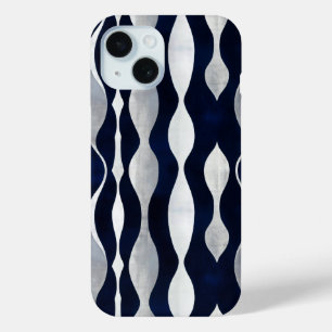 Coque Pour iPhone 15 Motif argenté Abstrait