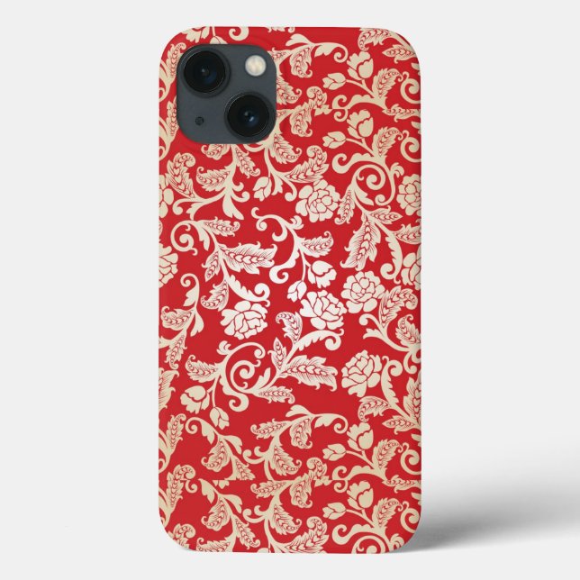 Coques Case-Mate iPhone Motif arrière - plan Damask (Verso)