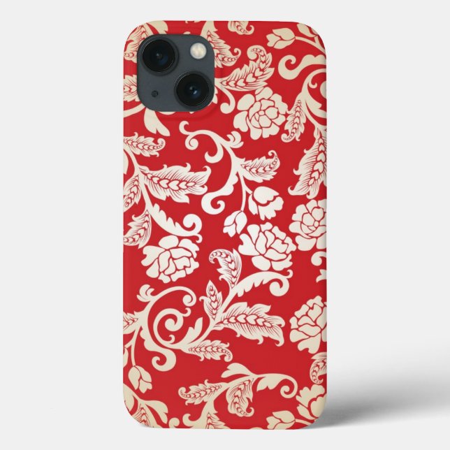 Coques Case-Mate iPhone Motif arrière - plan Damask (Verso)