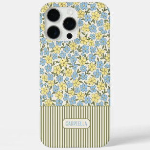 Coques iPhone 16 Pro Max Motif artistique de fleurs fantaisie personnalisée