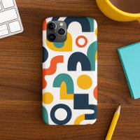 Motif artistique de formes amorphes colorées funky