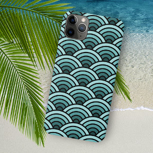 Case-Mate iPhone Case Motif artistique de vagues concentriques bleu sarc