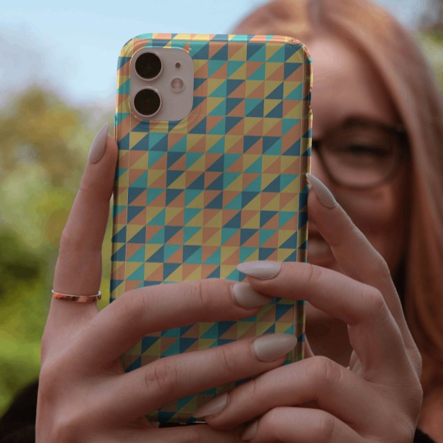 Coques Case-Mate iPhone Motif aux tons pastel bleu et jaune élégant (Créateur téléchargé)