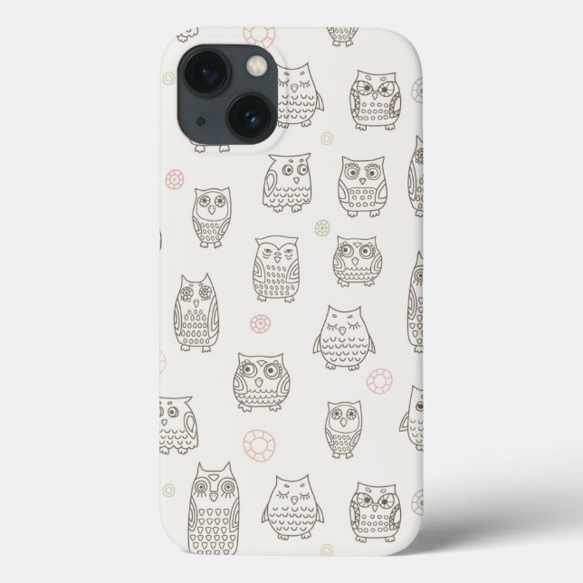 Coques Case-Mate iPhone Motif avec chouettes (Verso)