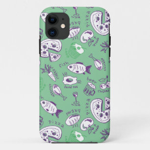 Coque iPhone 11 Motif avec la nourriture