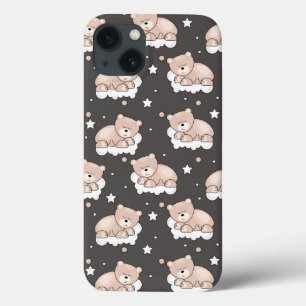iPhone 13 Coque motif avec le petit sommeil d'ours