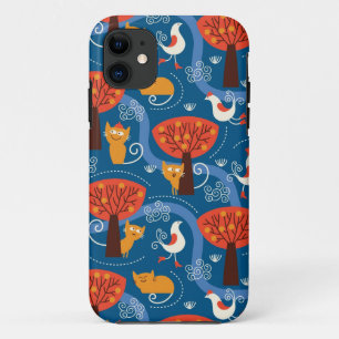 Etui iPhone Case-Mate motif avec les chats et les oiseaux mignons
