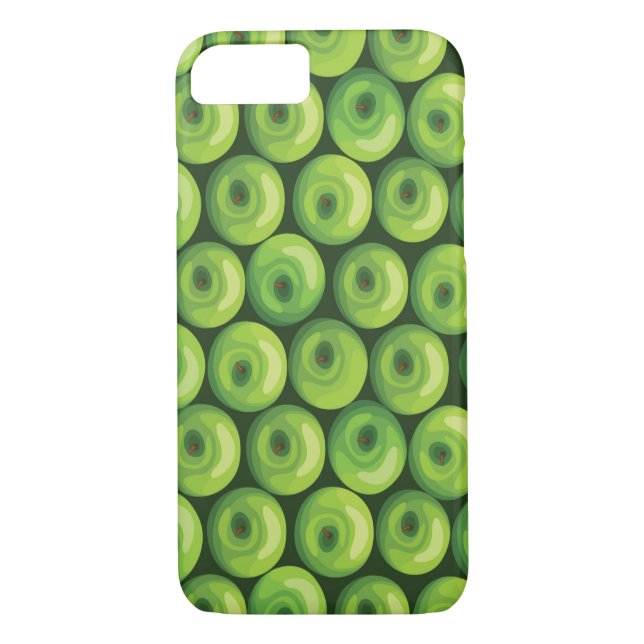 Coques Case-Mate iPhone Motif avec les pommes vertes (Dos)