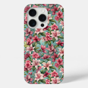 Coque iPhone 15 Pro Motif Azaleas en fleurs