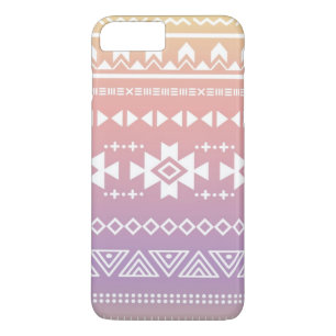Coque iPhone 8 Plus/7 Plus Motif aztèque tribal d'ombre