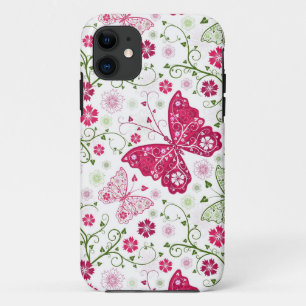 Coques Pour iPhone Motif blanc floral