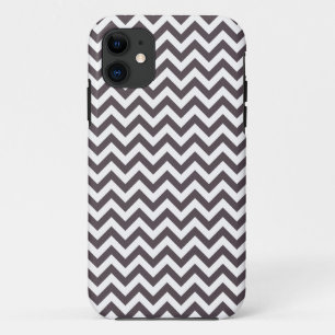 Etui iPhone Case-Mate Motif blanc gris-foncé de Chevron