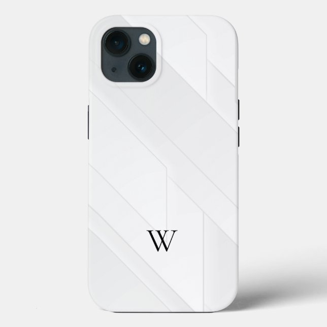 Coques Case-Mate iPhone Motif Blanc Moderne (Verso)
