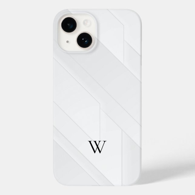 Coques Case-Mate iPhone Motif Blanc Moderne (Verso)