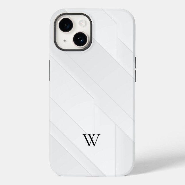 Coques Case-Mate iPhone Motif Blanc Moderne (Verso)