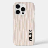 Motif blanc Wavey - Conception abstraite minimalis