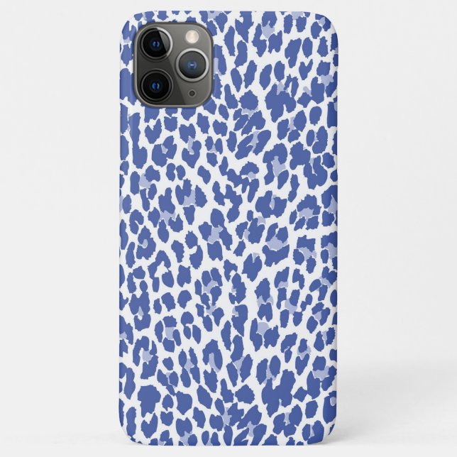 Coques Case-Mate iPhone Motif bleu de léopard (Dos)