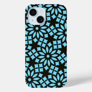 Coque Pour iPhone 15 Motif bleu noir marine moderne