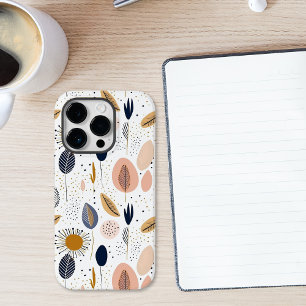 Coque Pour iPhone 14 Pro Motif botanique abstrait boho moderne