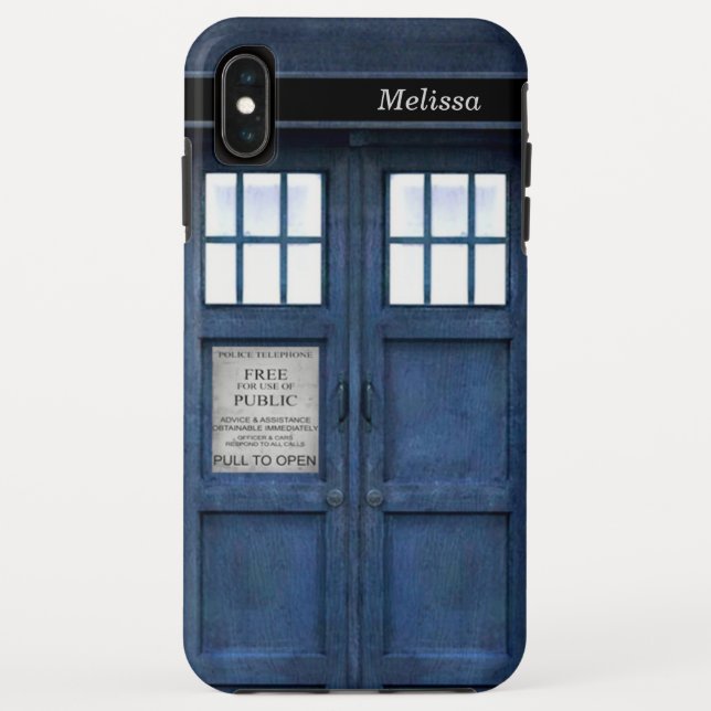 Coques Case-Mate iPhone Motif britannique des années 1960 de cabine (Dos)