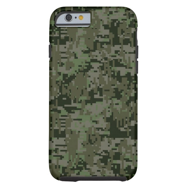 Coques Case-Mate iPhone Motif Camouflage numérique Deep Woods (Dos)