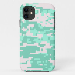 Case-Mate iPhone Case Motif camouflage numérique menthe verte
