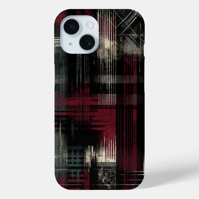 Coques Case-Mate iPhone Motif carreaux Punk Grunge Alternative dévasté (Verso)