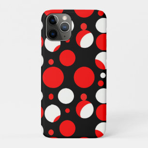 Case-Mate iPhone Case Motif Cercles Rouges Noirs et Blancs