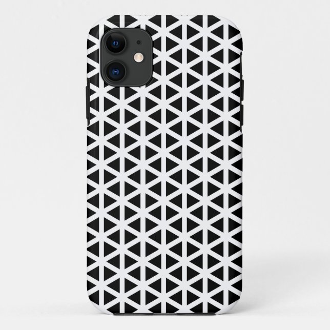 Coques Case-Mate iPhone Motif Chevron noir et blanc (Dos)