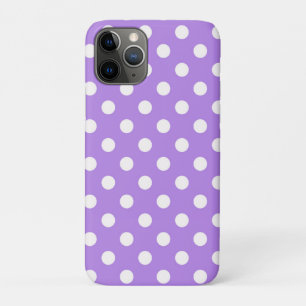 Case-Mate iPhone Case Motif chic à pois violet et blanc