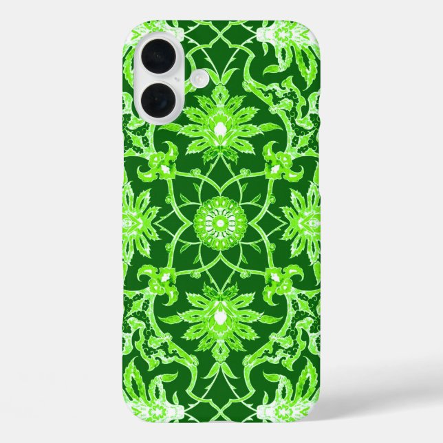 Coques Case-Mate iPhone Motif chinois Art Nouveau - Emerald Green (Verso)